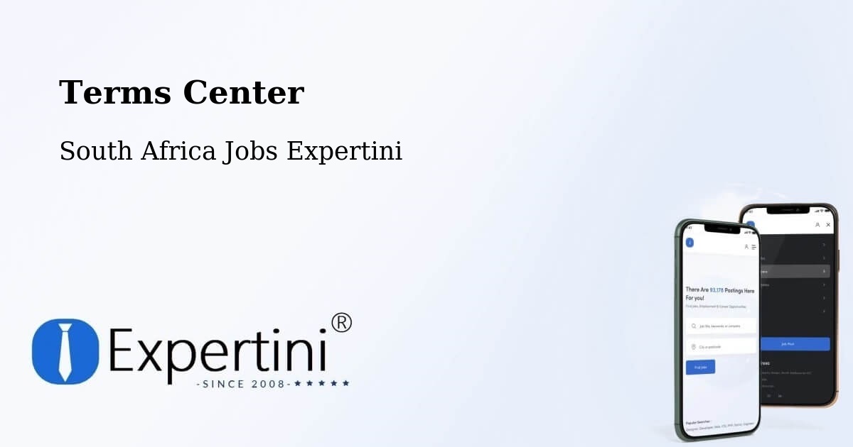 Terms of Service – Pofadder - South Africa Jobs Expertini